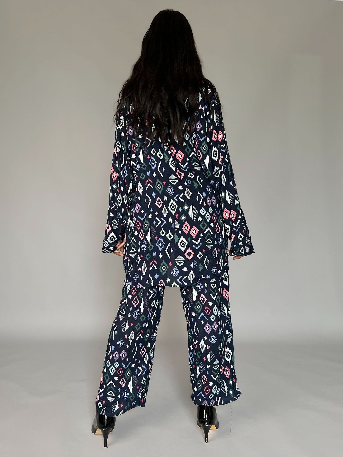 Abstract Print 2 Piece Coord Set