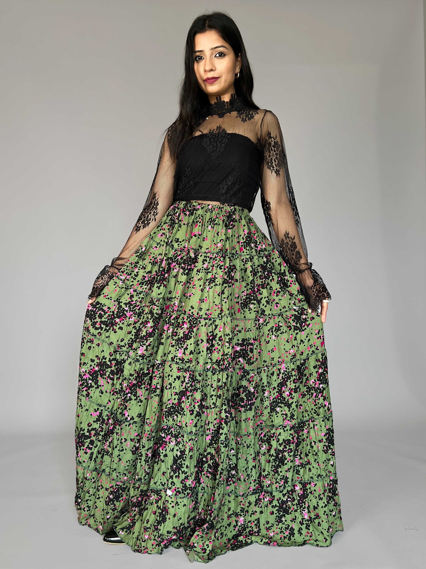 Indo-western Skirt-Top Coord Set