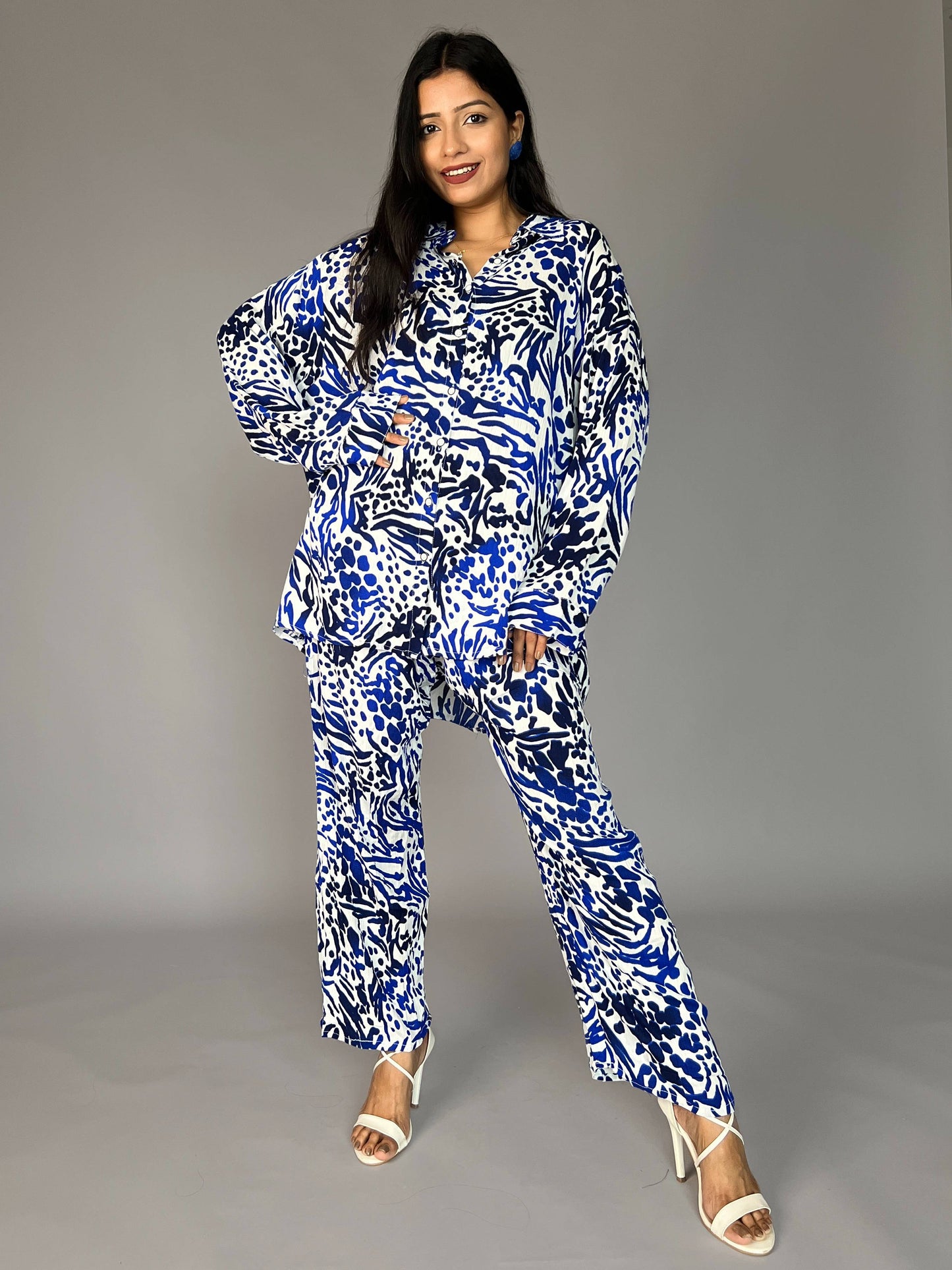 Abstract Print 2 Piece Coord Set