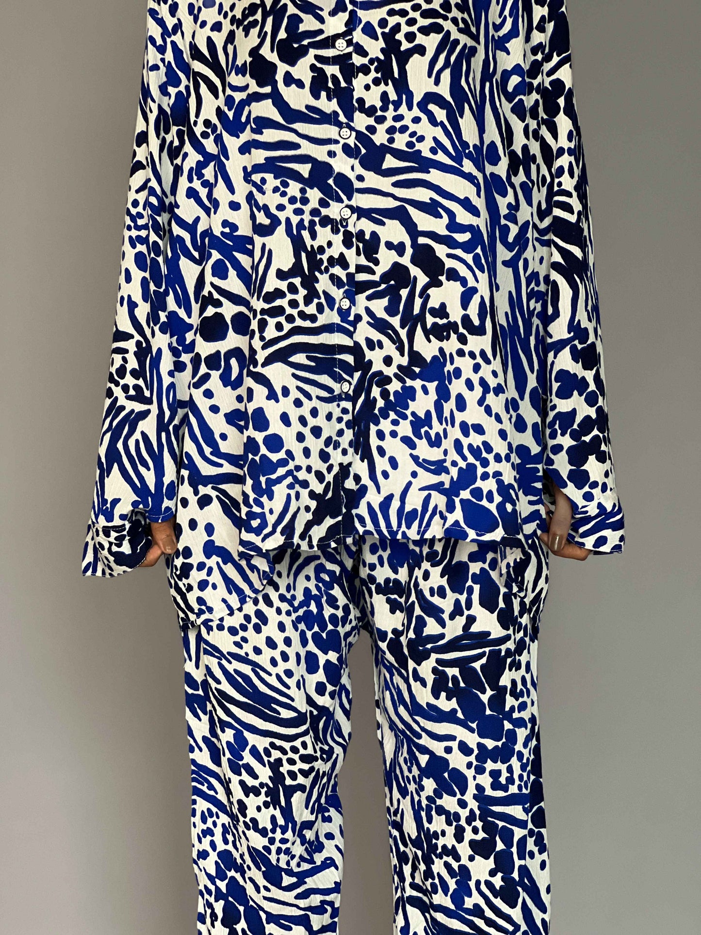 Abstract Print 2 Piece Coord Set