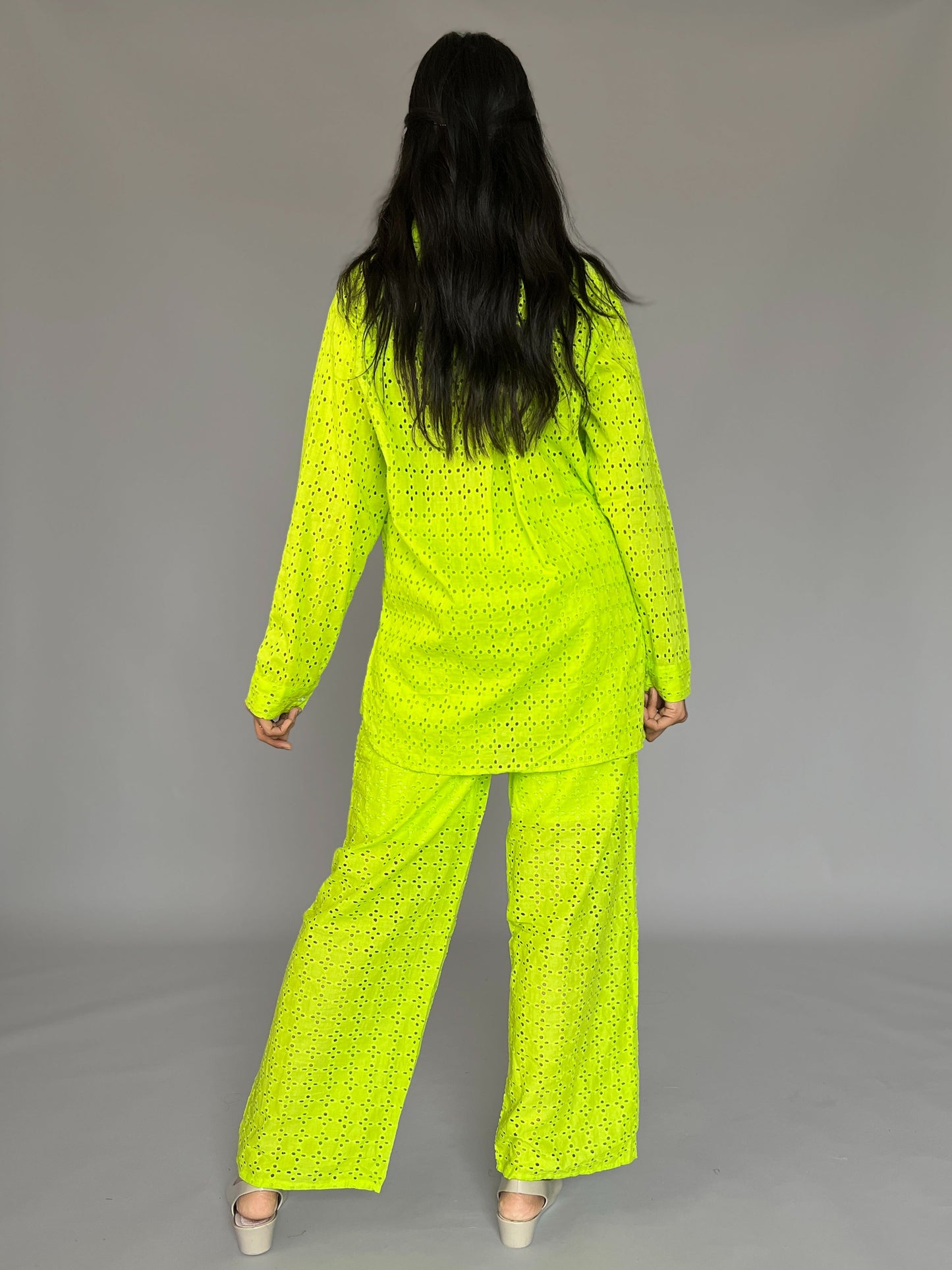 Solid Color 2 Piece Pants Coord Set
