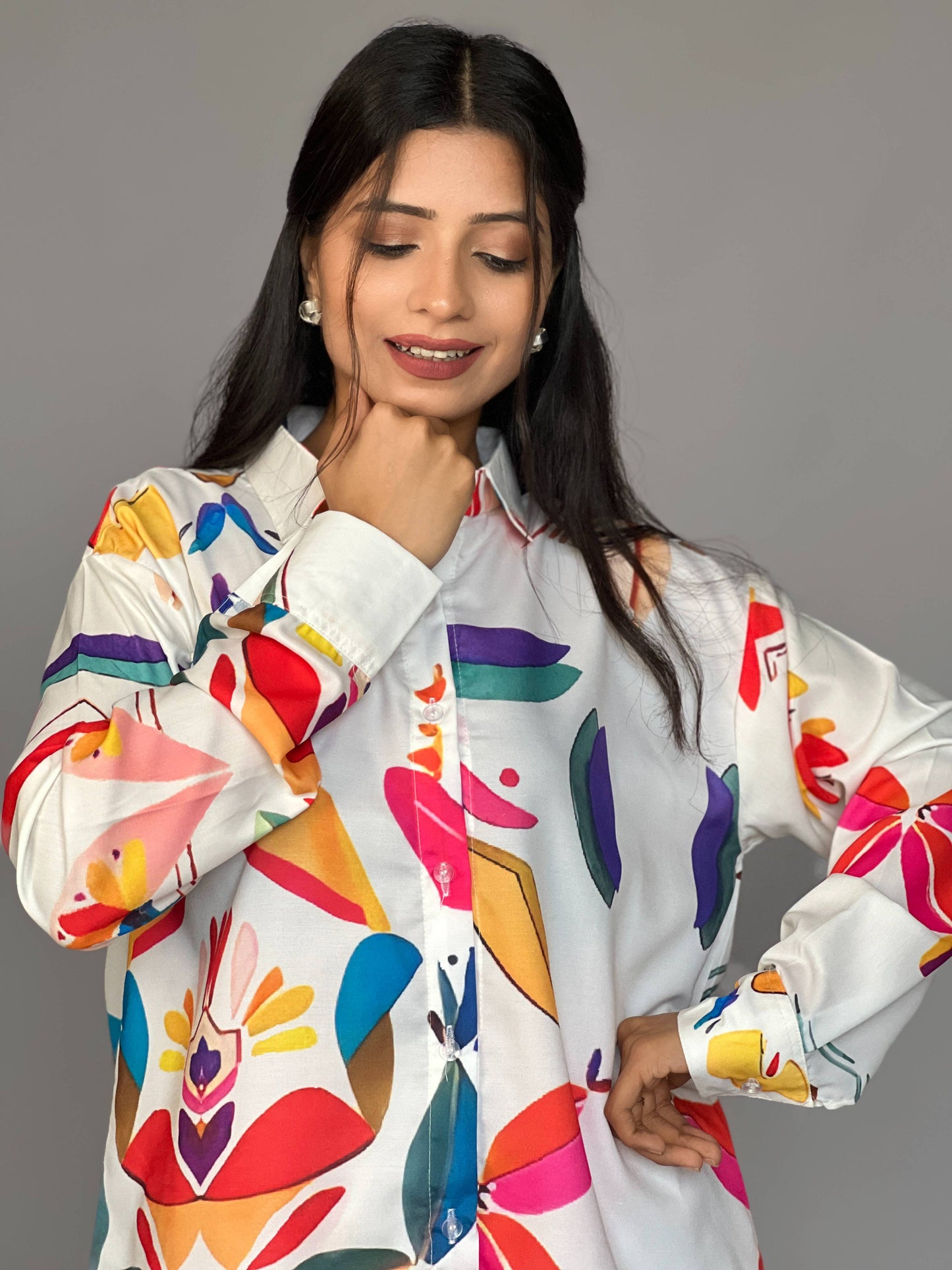 Abstract Print 2 piece Coord Set