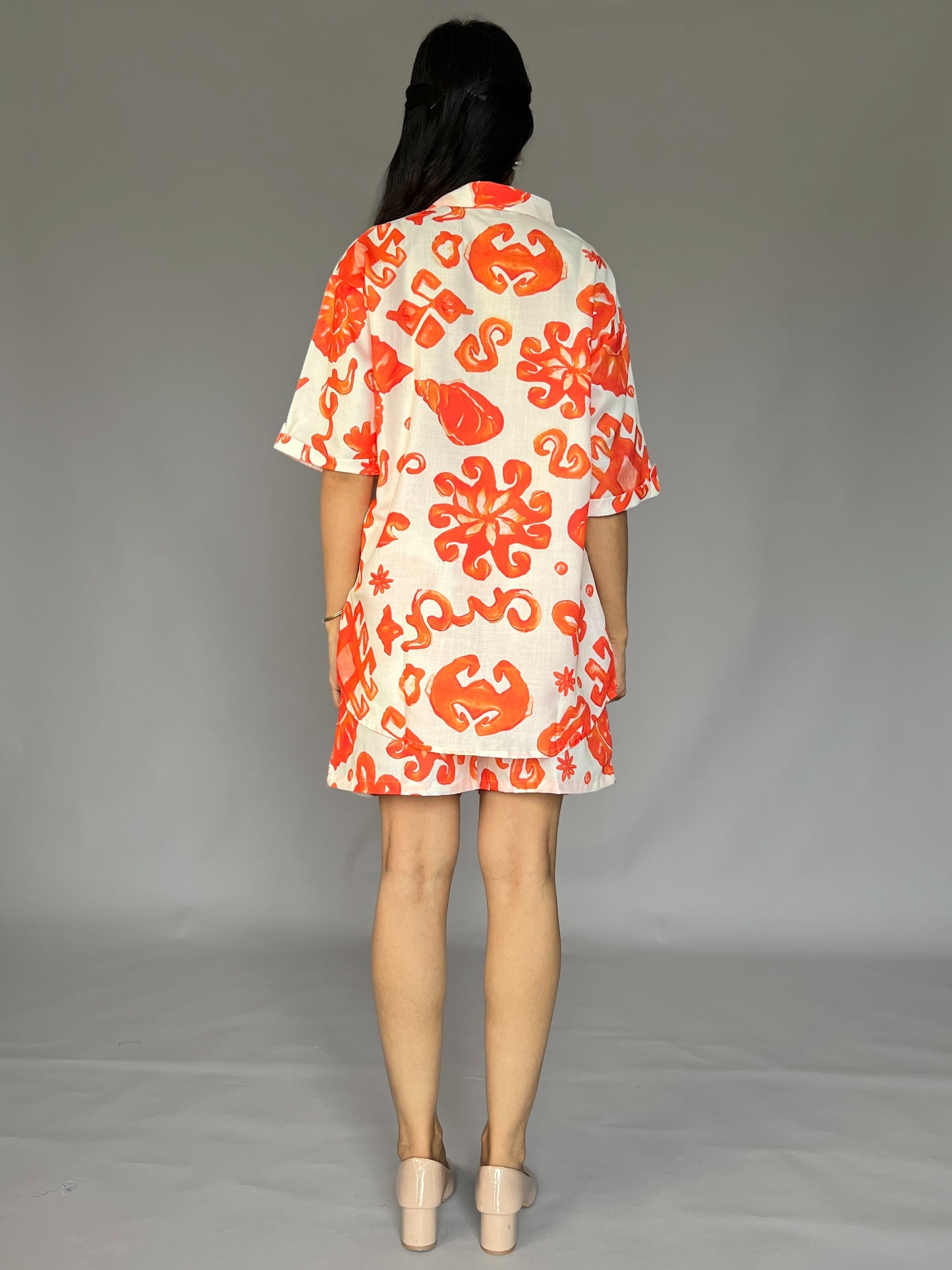 Printed Shorts-Shirt 2 Piece Coord Set
