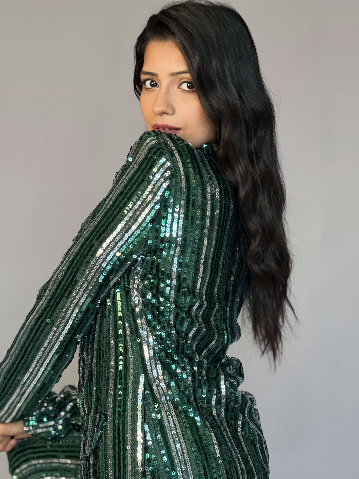 Sequin 2 Piece Blazer Coord Set