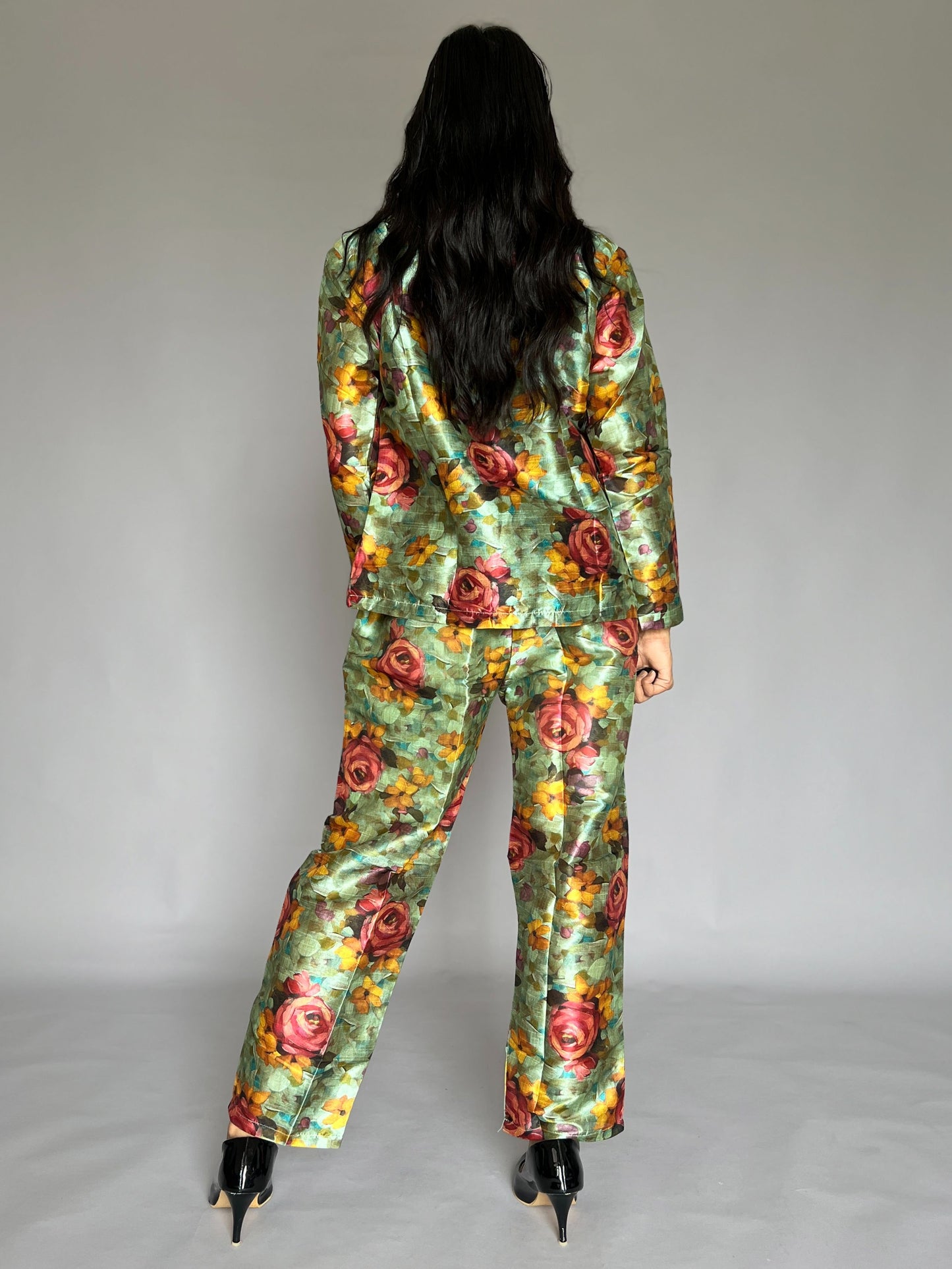 Printed Blazer-Pants 2 Piece Coord Set