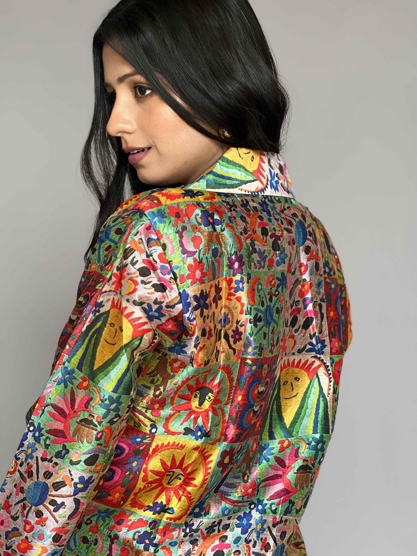 Printed Blazer-Pants 2 Piece Coord Set