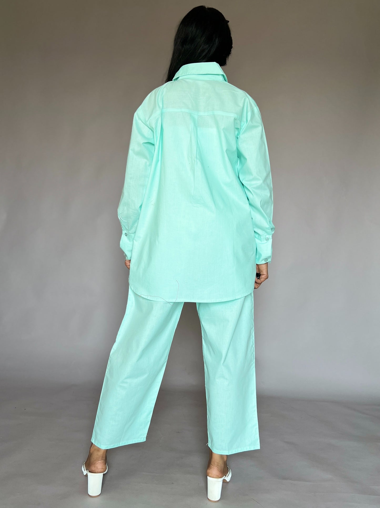 Mint Green 2-Piece Cotton Coord Set