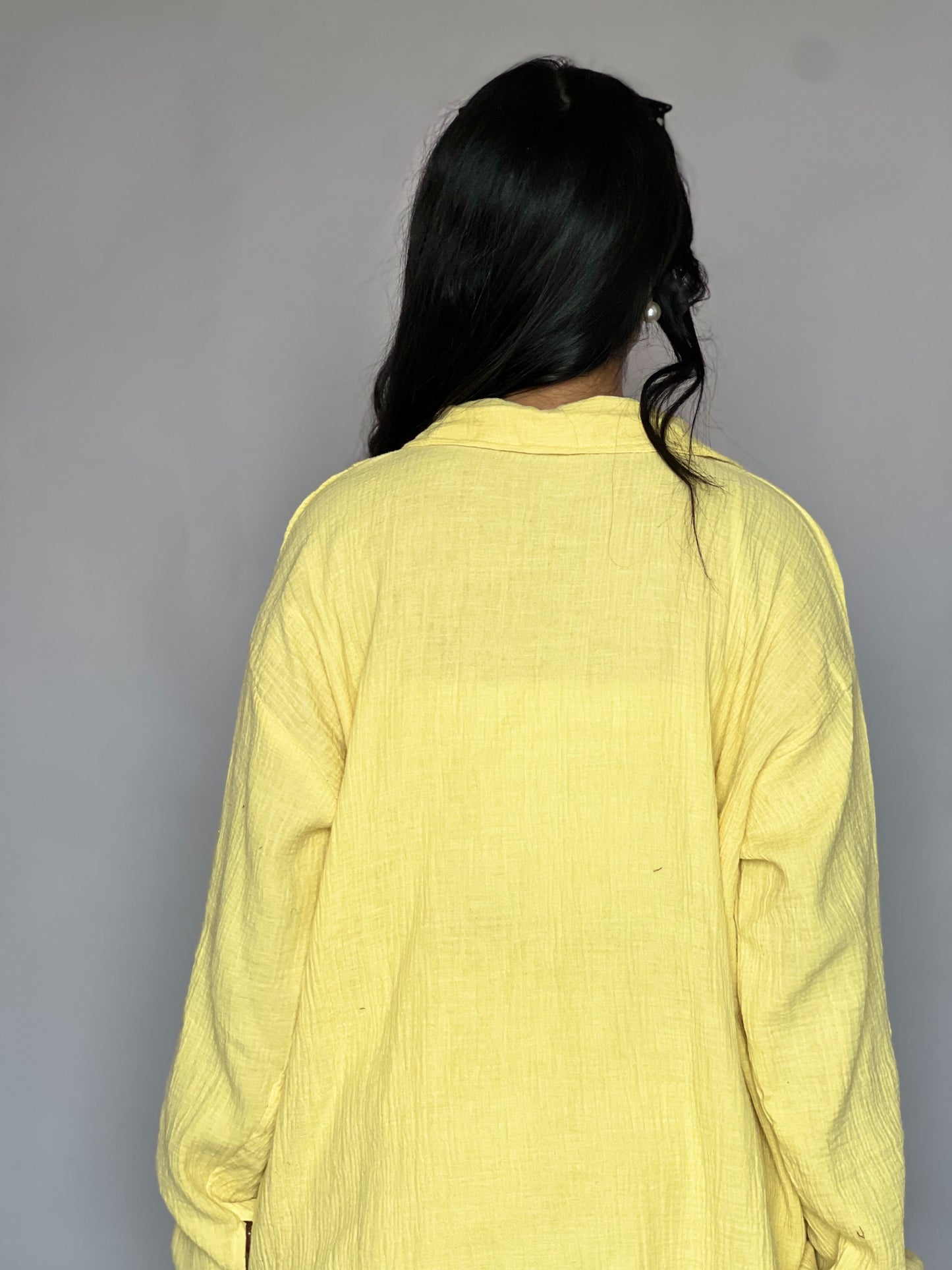 Sunshine Yellow 2-Piece Cotton Coord Set