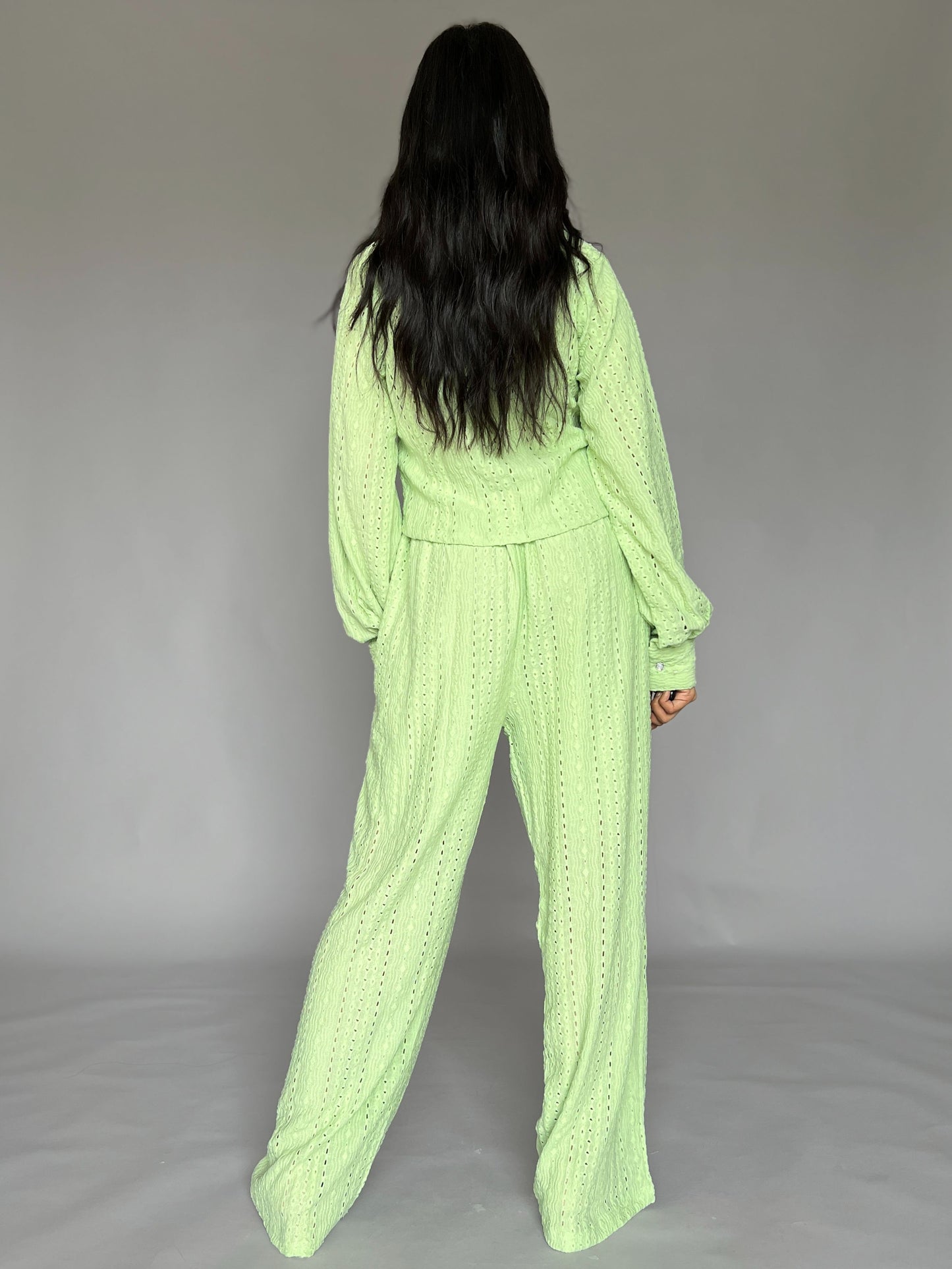 Solid 2 Piece Pants Coord Set