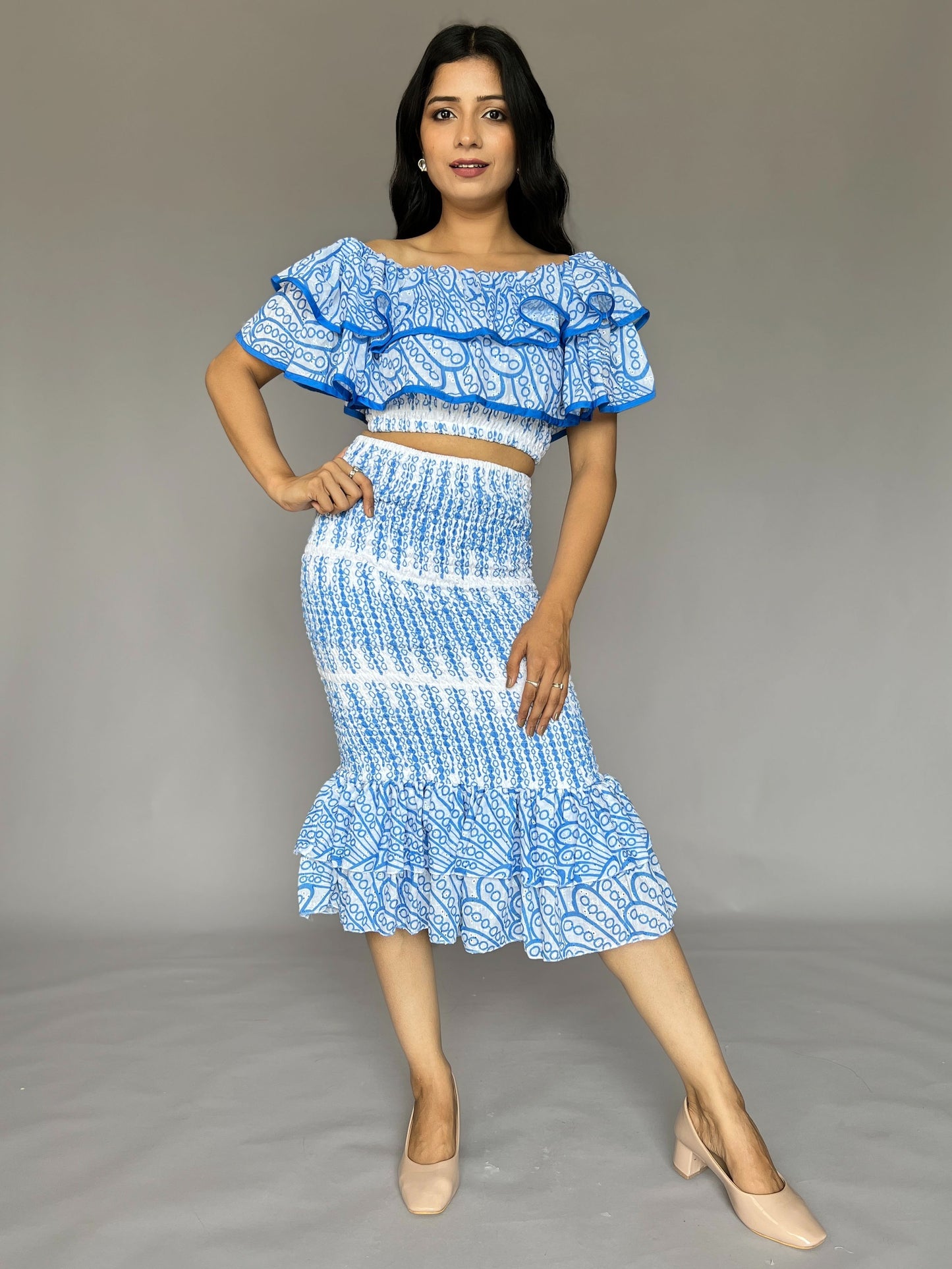 Hawai Skirt-Top 2 Piece Coord set