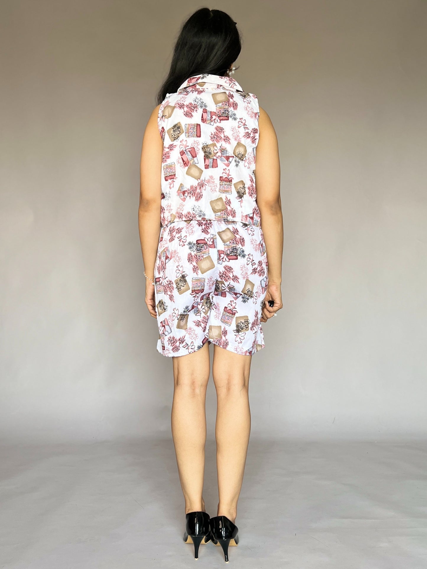 Coffee Date 2-Piece Printed Shorts Coord Set