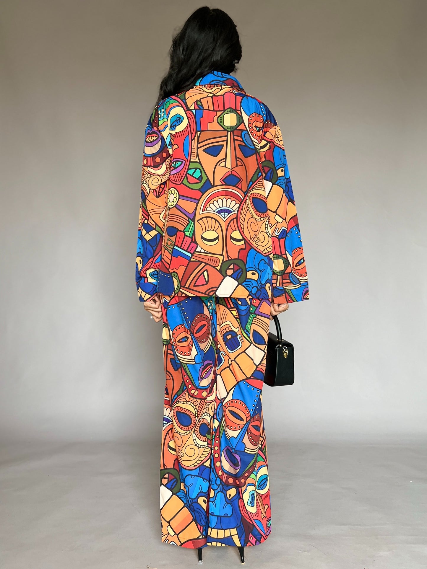 Tribal Art Print 2-Piece Power Coord Set