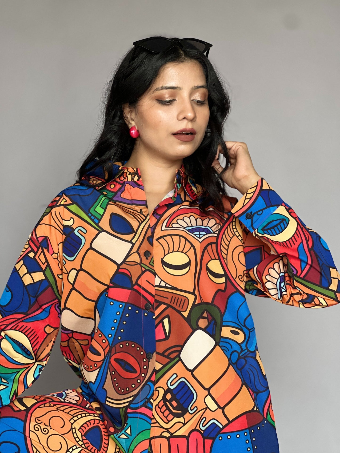Tribal Art Print 2-Piece Power Coord Set