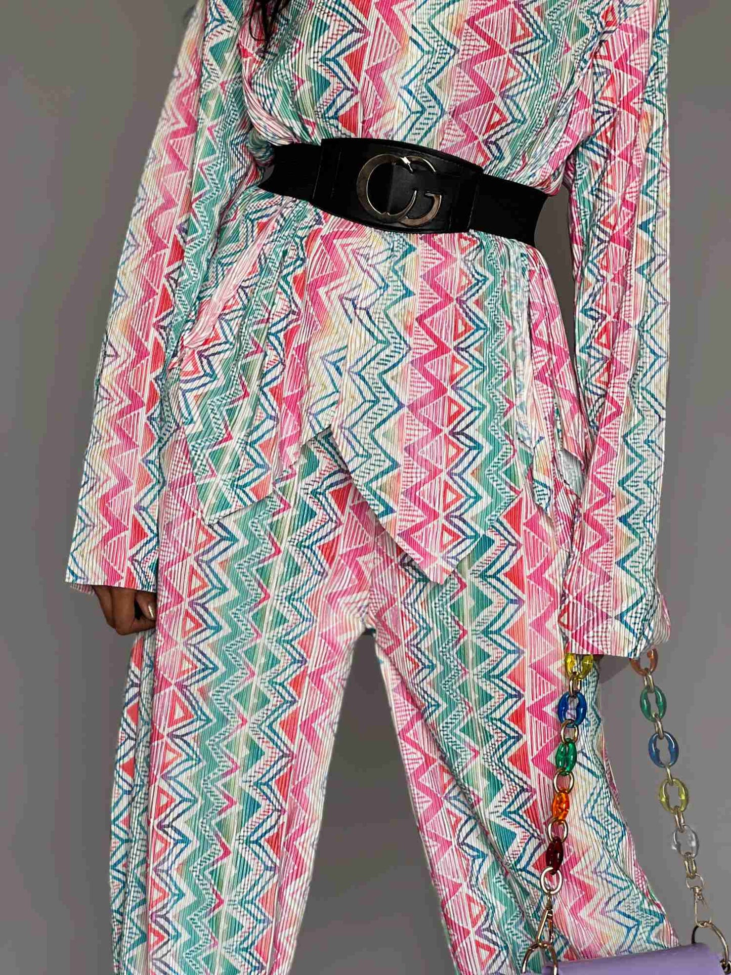 Pastel Printed Pants Co-ord Set โ 2 Piece