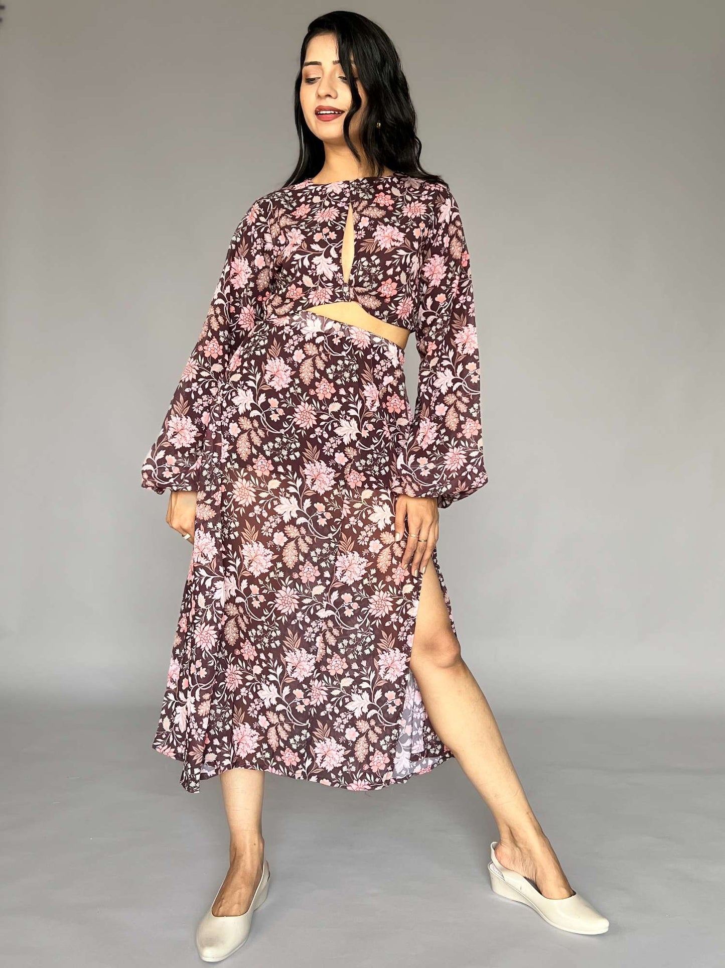 Floral Co-ord Set with Skirt & Top