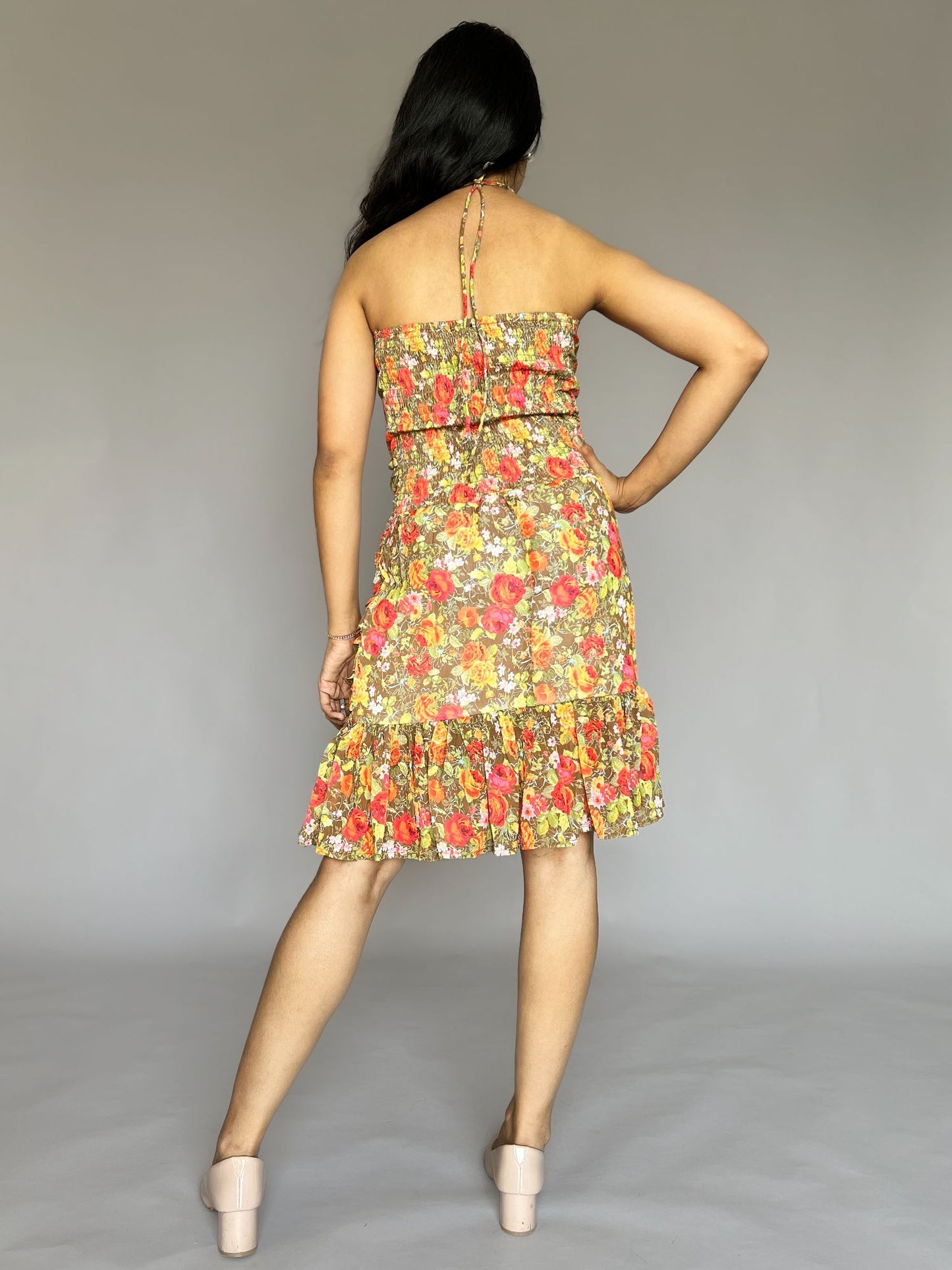 Lilac Ruched Bodycon Dress for Women