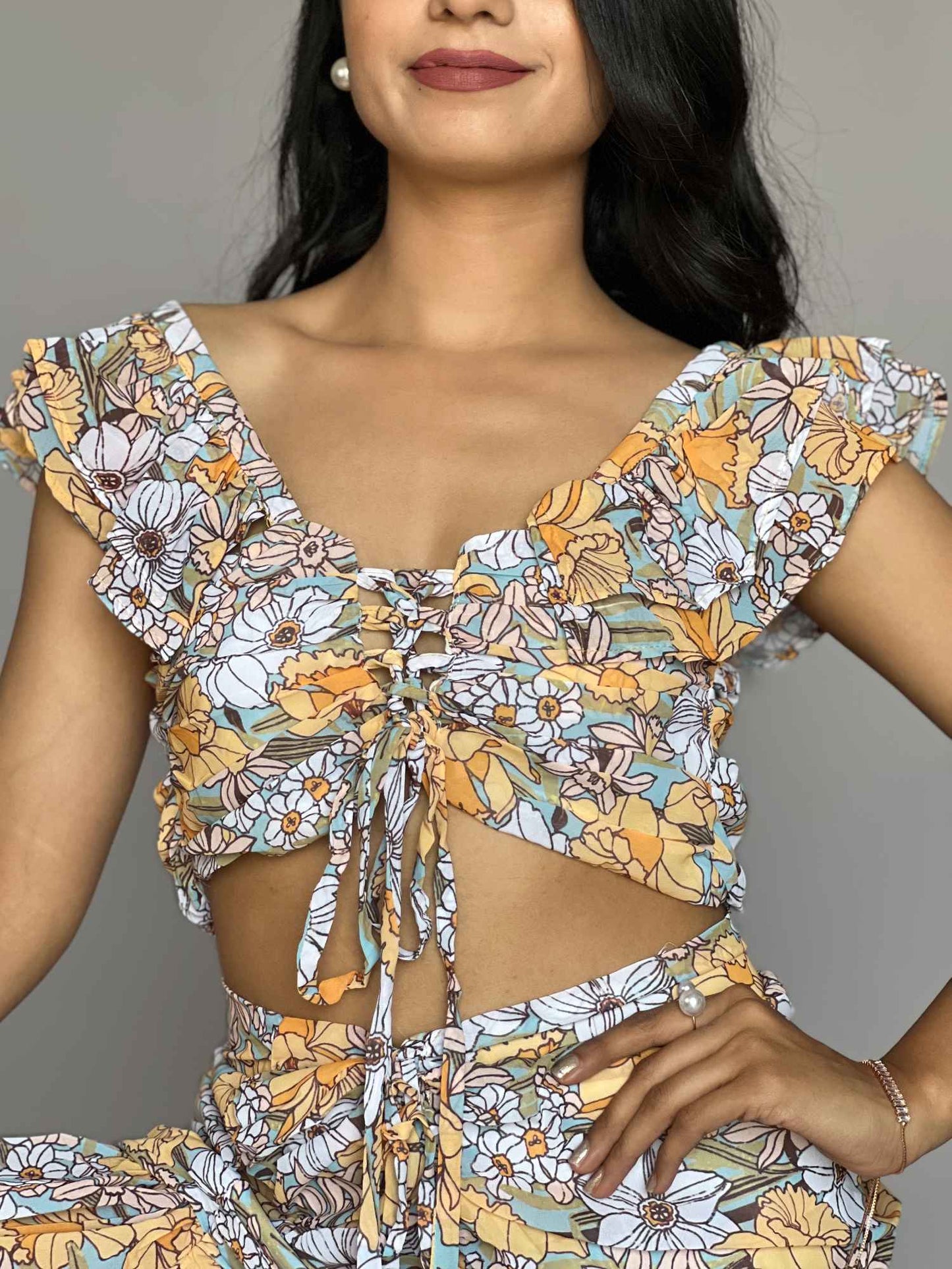 Floral 2-Piece Skirt Co-ord Set