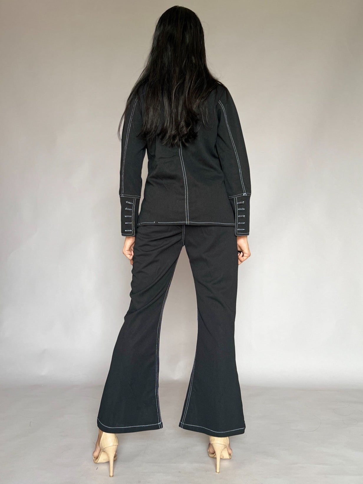 Black Flared Pant Co-Ord Set