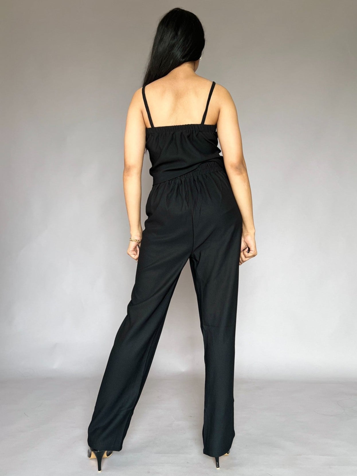 Black Three-Piece Blazer Co-Ord Set