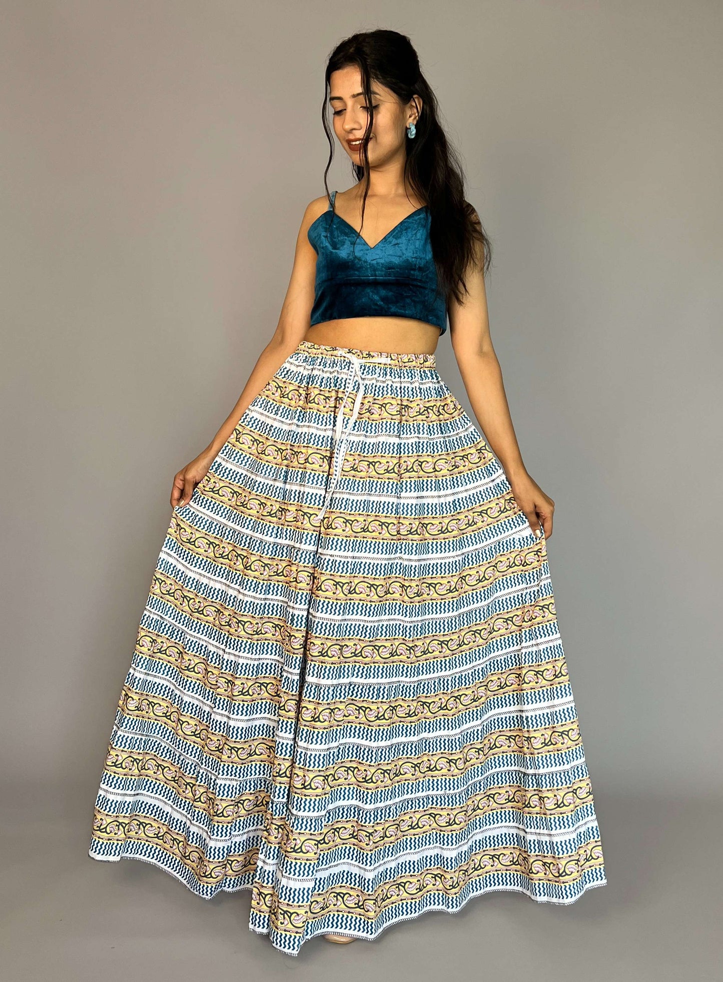 Indo-western Skirt-Top Coord Set