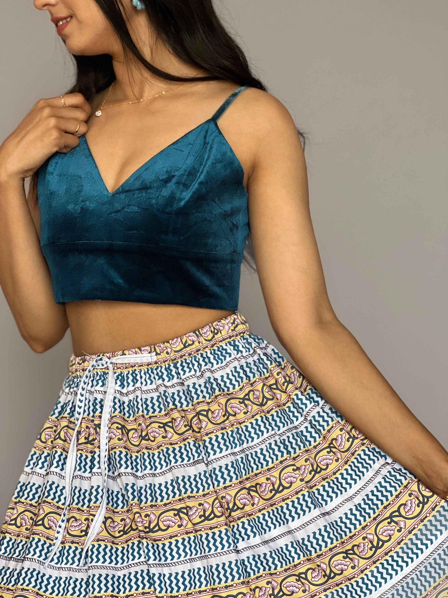 Indo-western Skirt-Top Coord Set