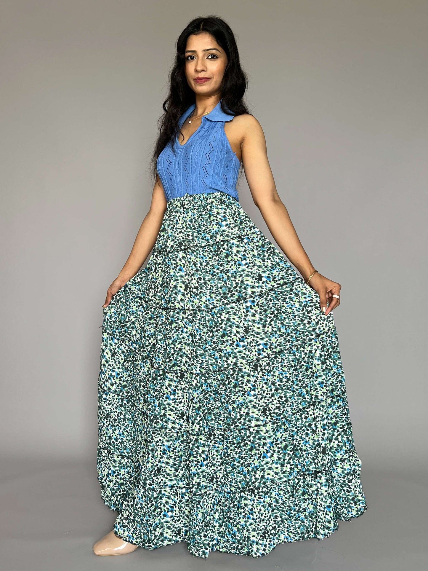 Indo-western Skirt-Top Coord Set
