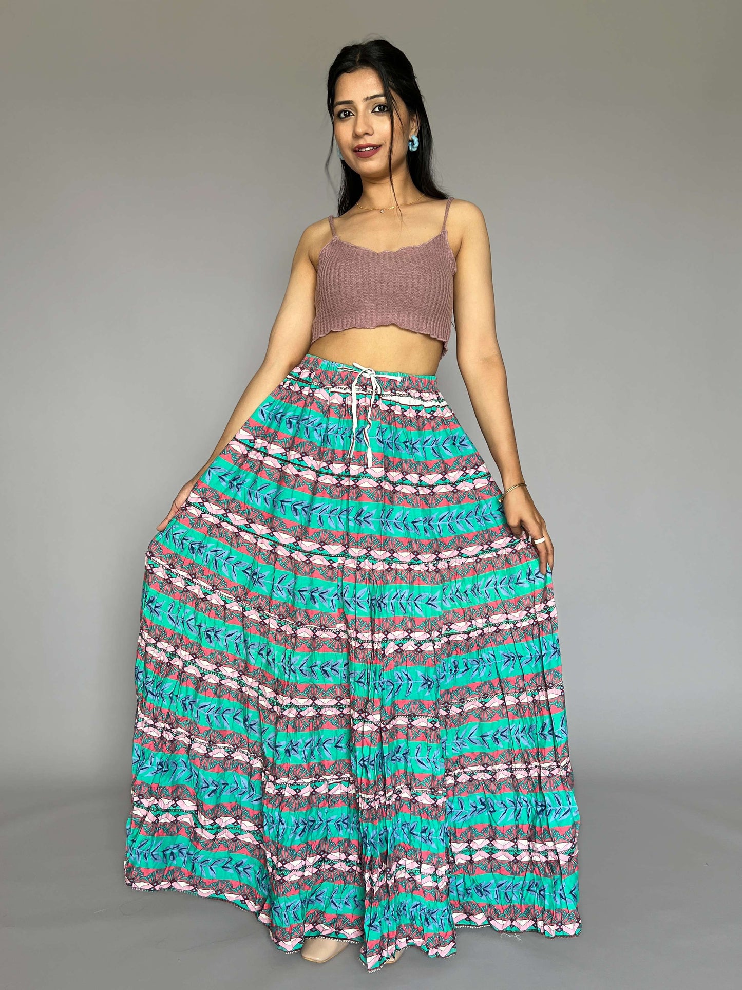 Indo-western Skirt-Top Coord Set