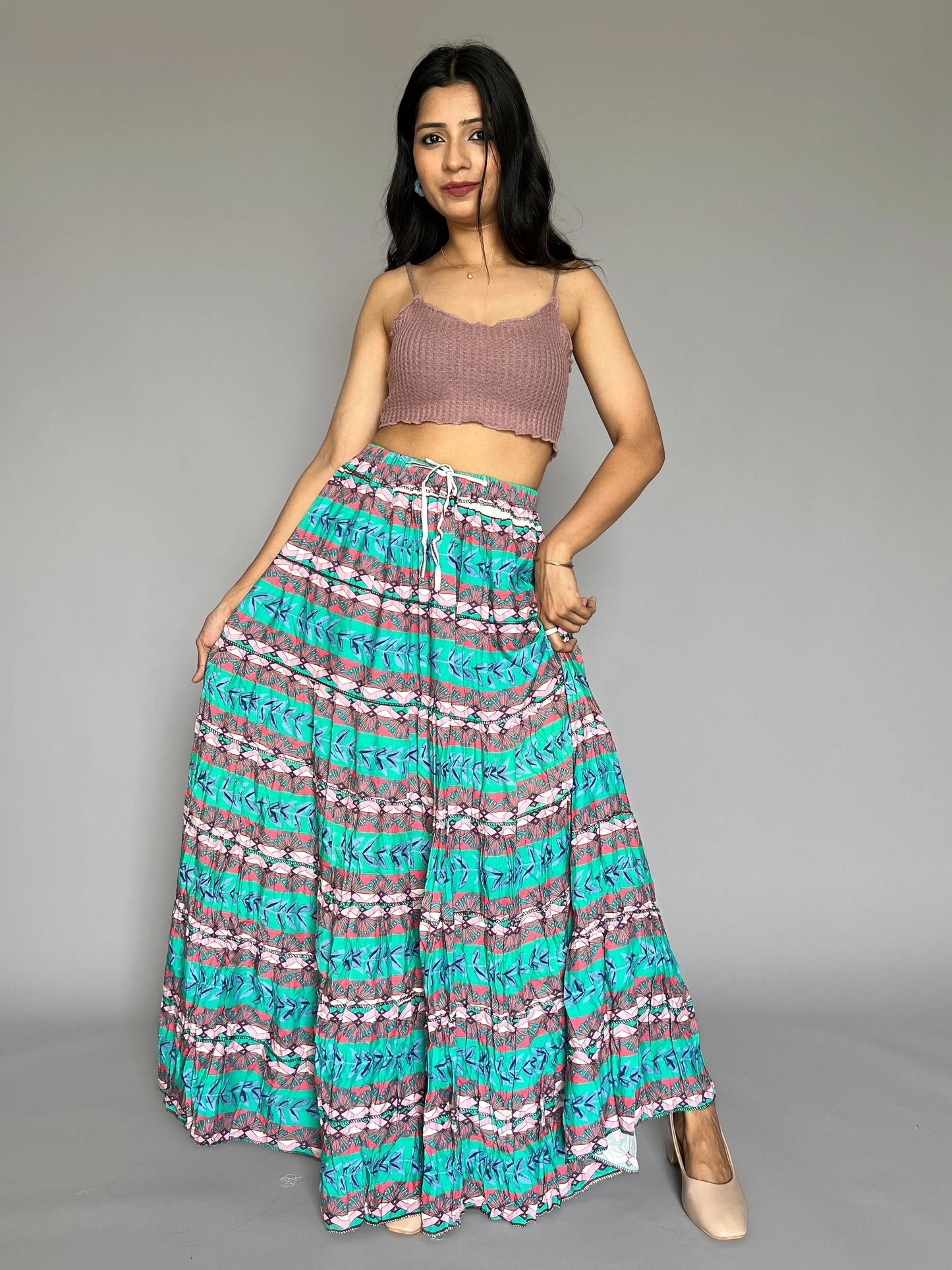 Indo-western Skirt-Top Coord Set