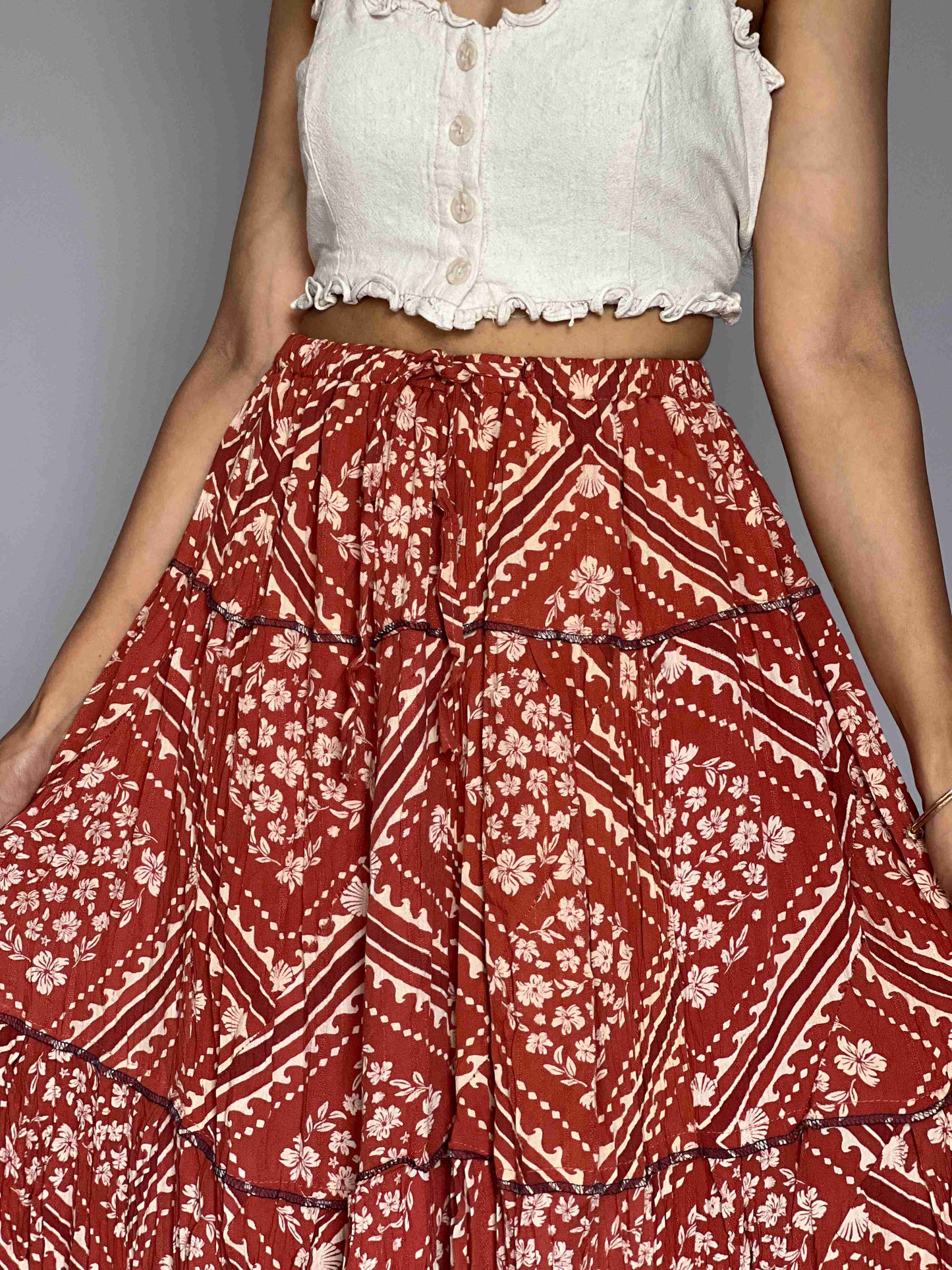 Indo-western Skirt-Top Coord Set