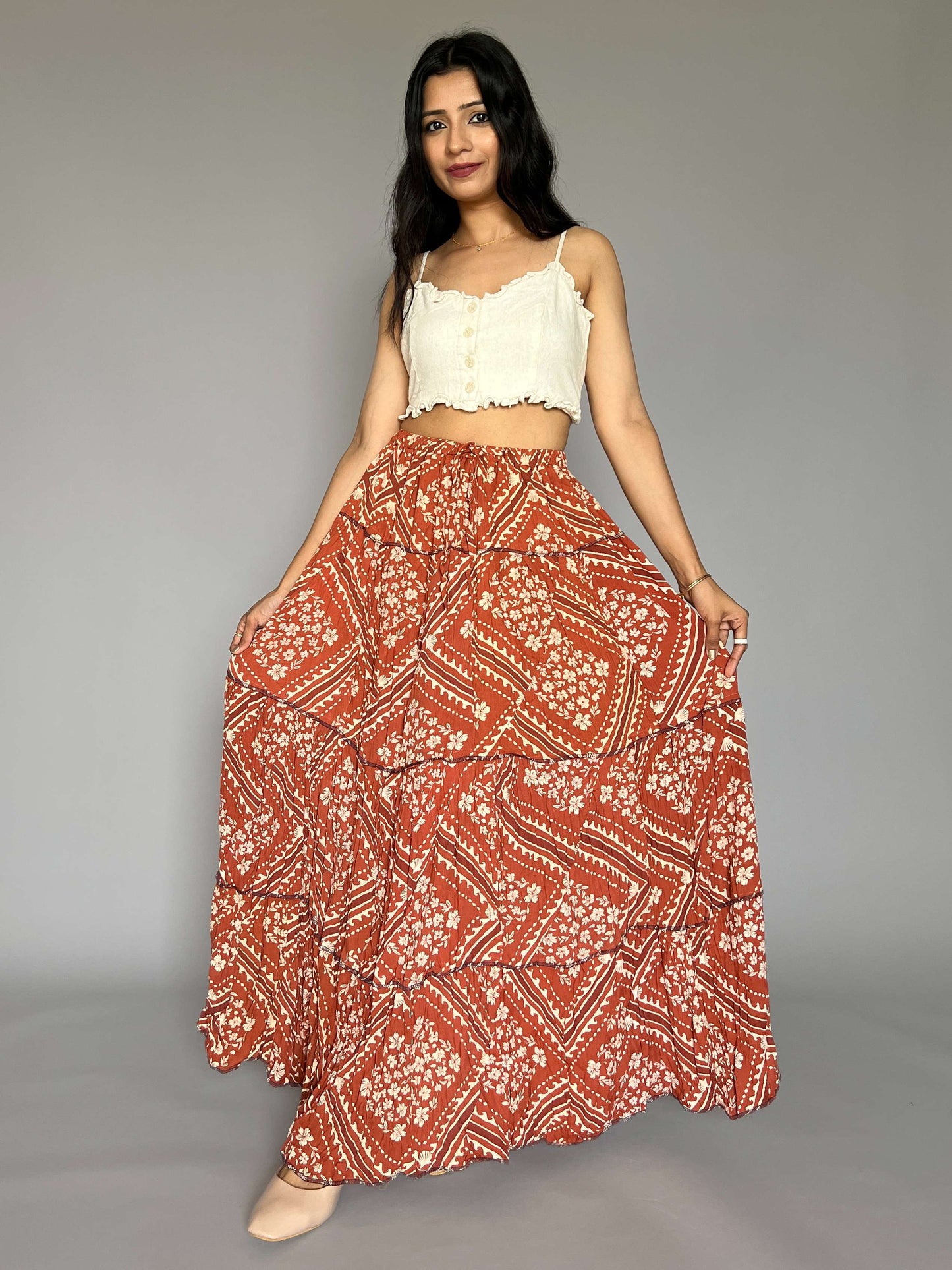 Indo-western Skirt-Top Coord Set