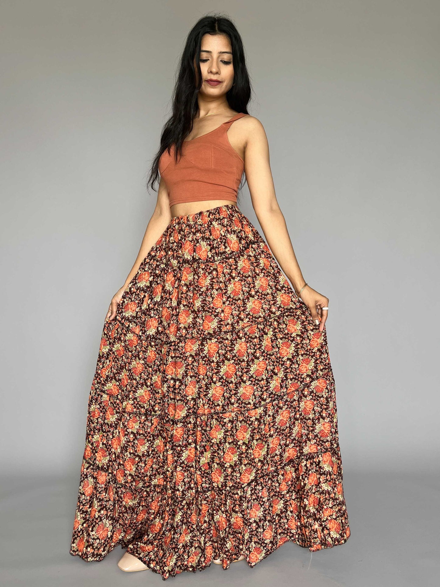 Indo-western Skirt-Top Coord Set