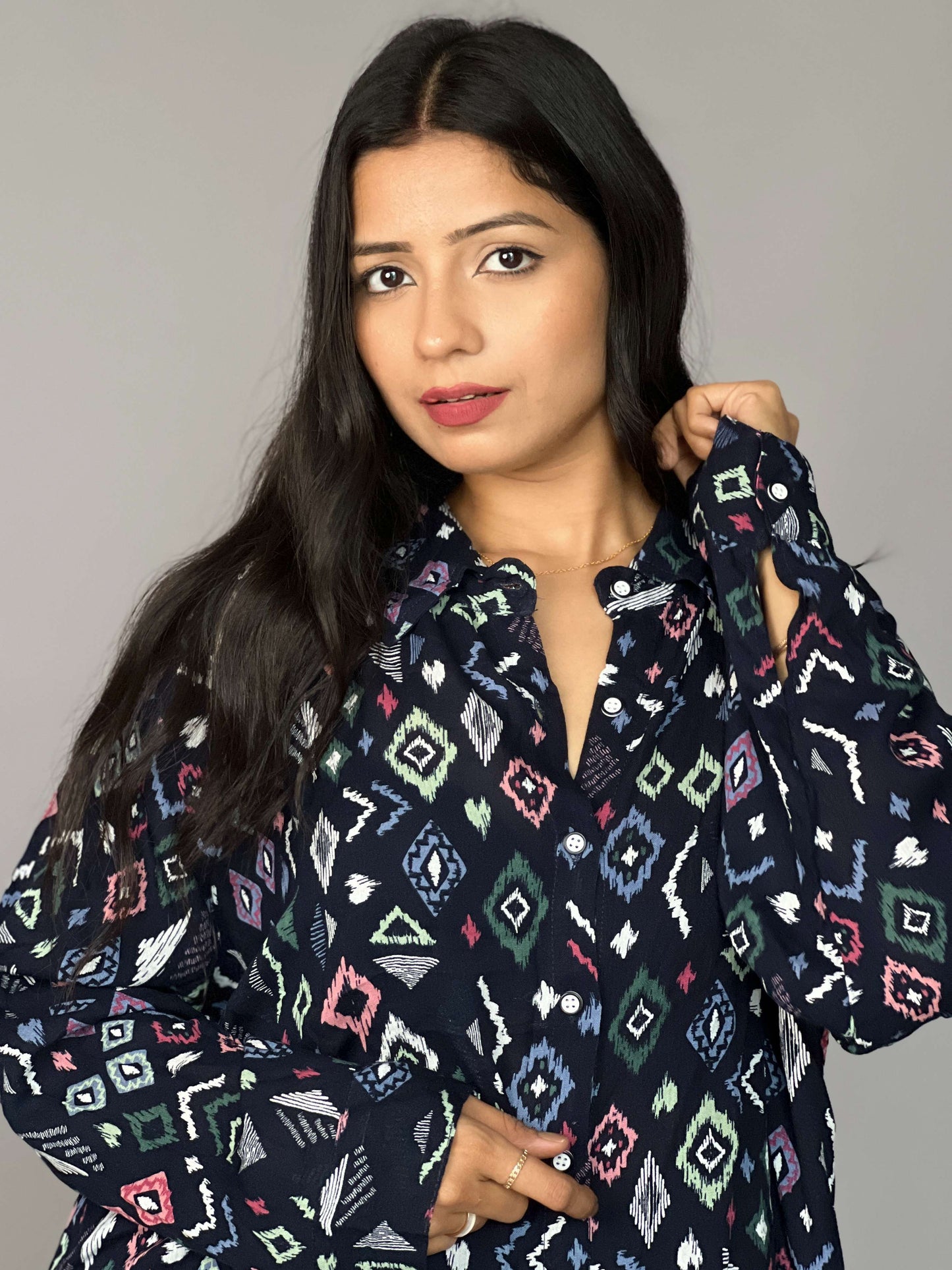 Abstract Print 2 Piece Coord Set