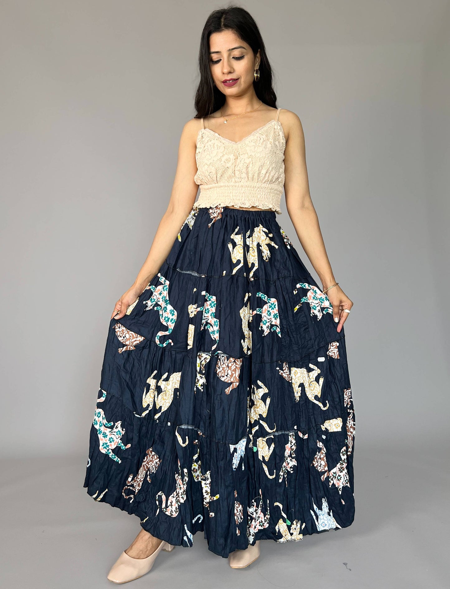 Indo-western  Skirt-Top Coord Set
