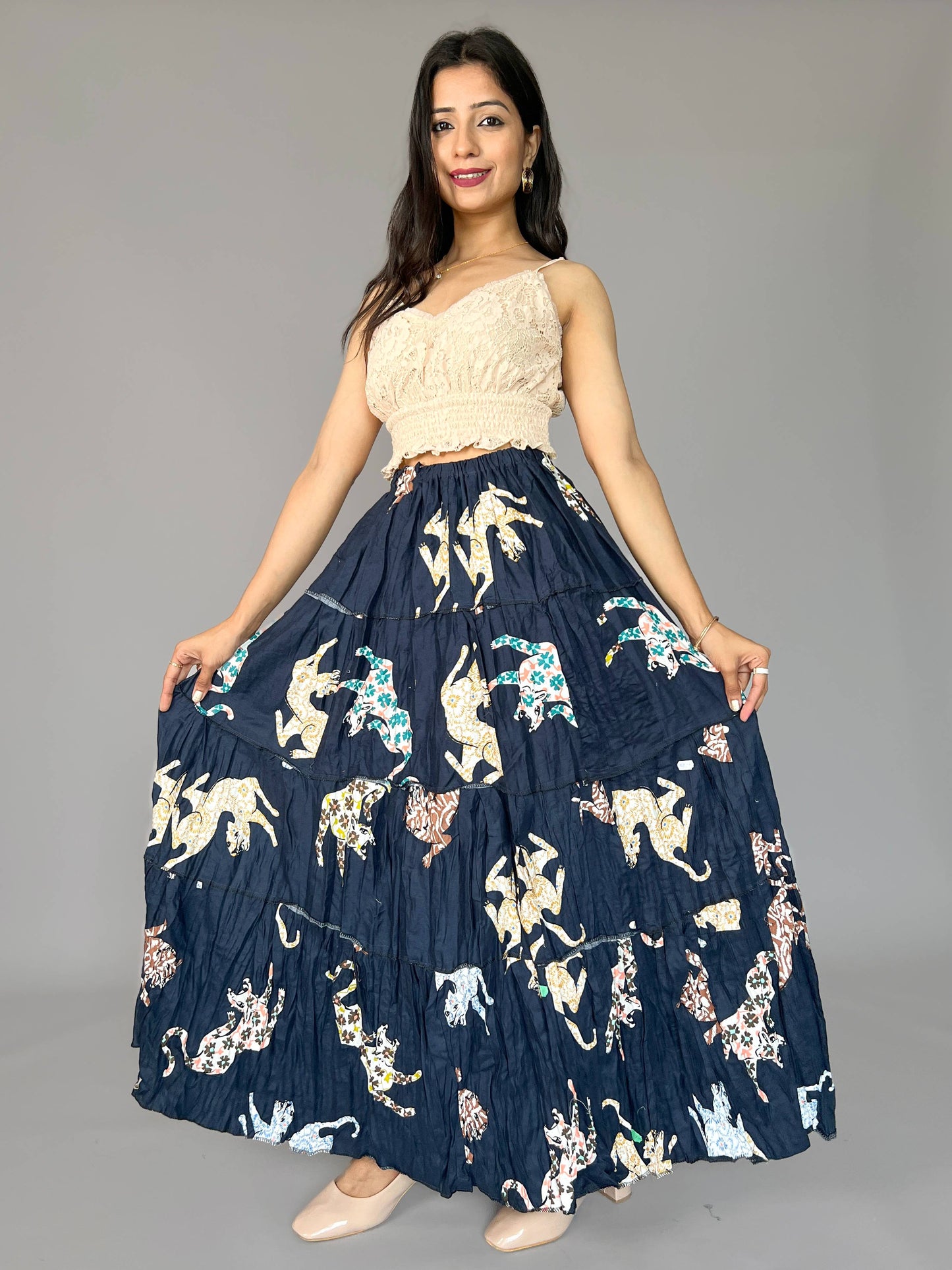 Indo-western  Skirt-Top Coord Set