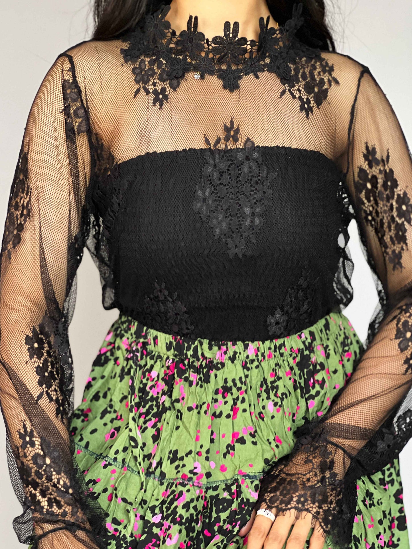 Indo-western  Skirt-Top Coord Set