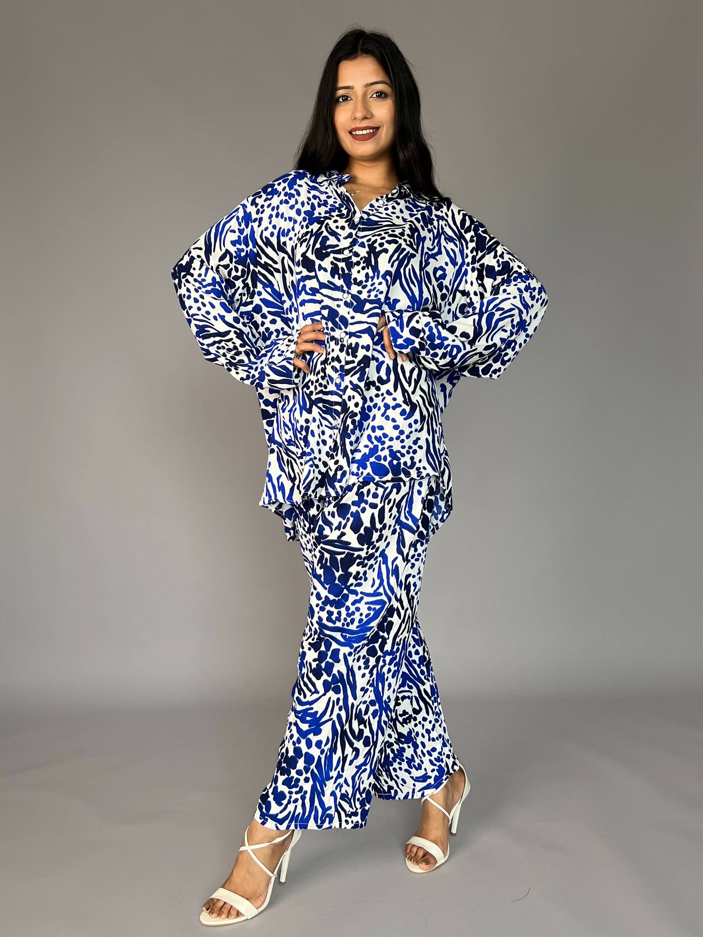 Abstract Print 2 Piece Coord Set