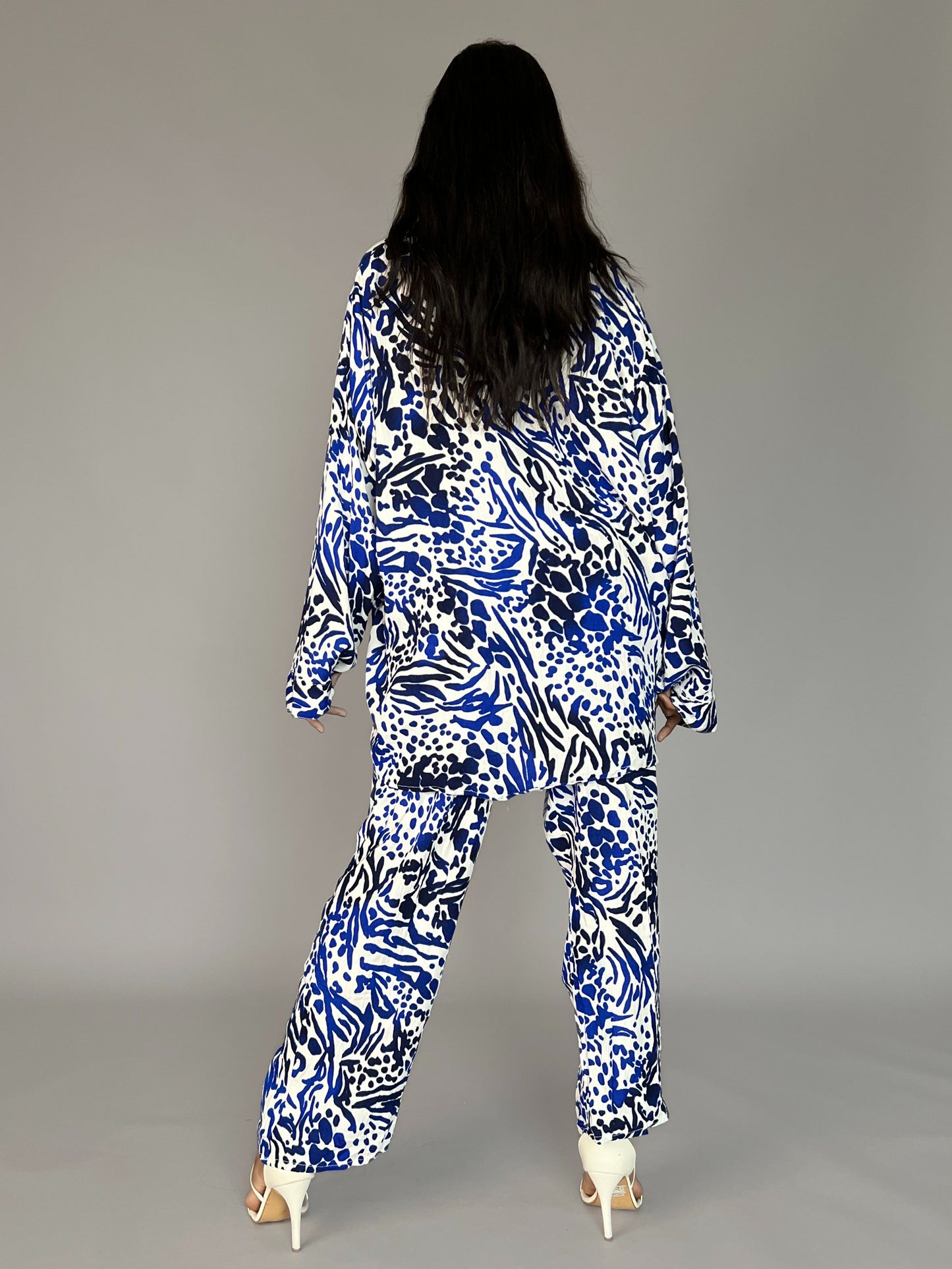 Abstract Print 2 Piece Coord Set