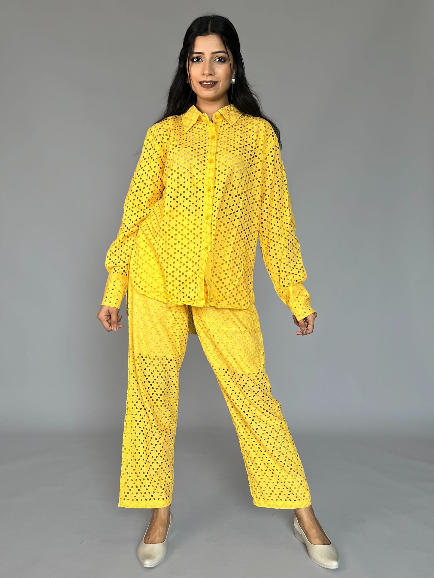 Solid Color 2 Piece Pants Coord Set