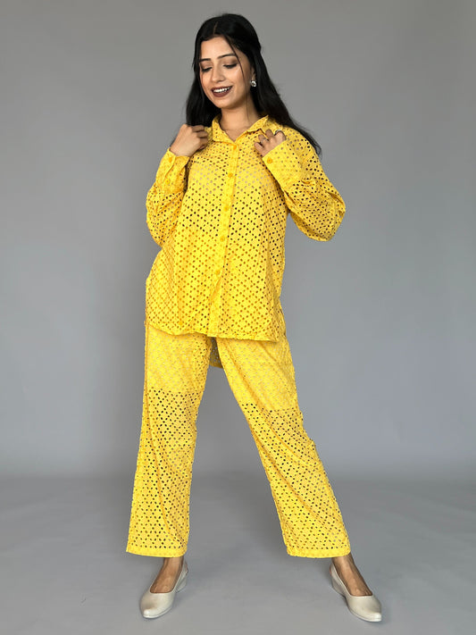 Solid Color 2 Piece Pants Coord Set