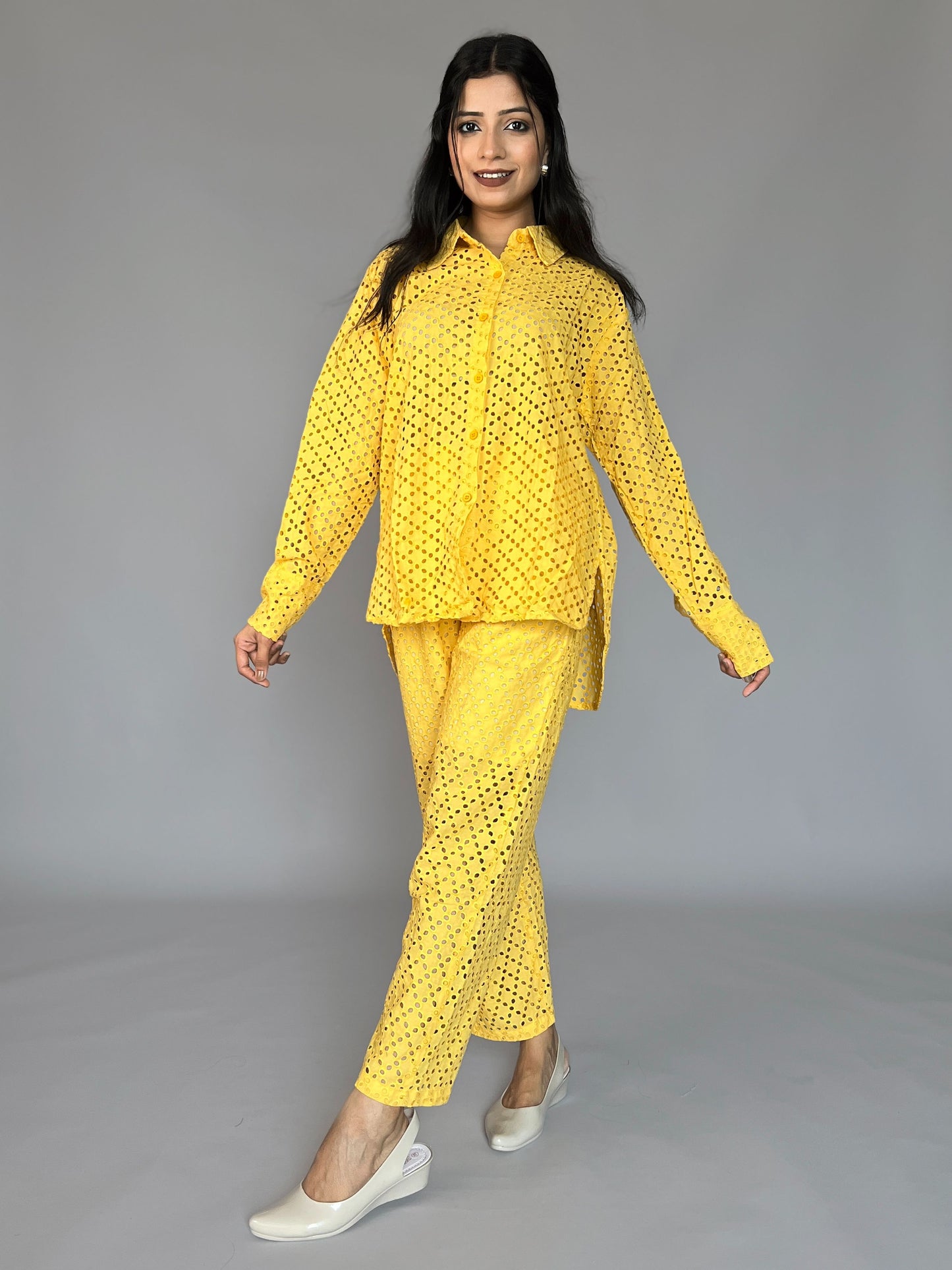 Solid Color 2 Piece Pants Coord Set
