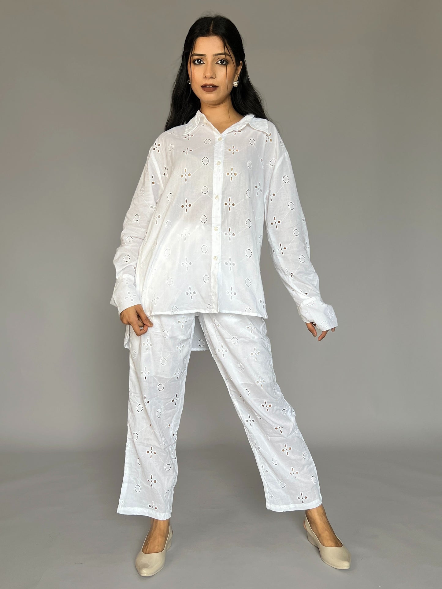 Solid Color 2 Piece Pants Coord Set