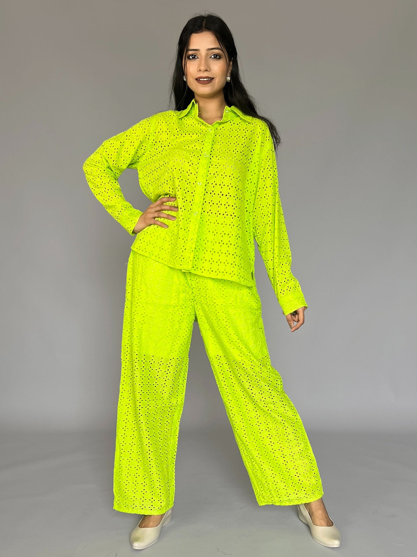 Solid Color 2 Piece Pants Coord Set