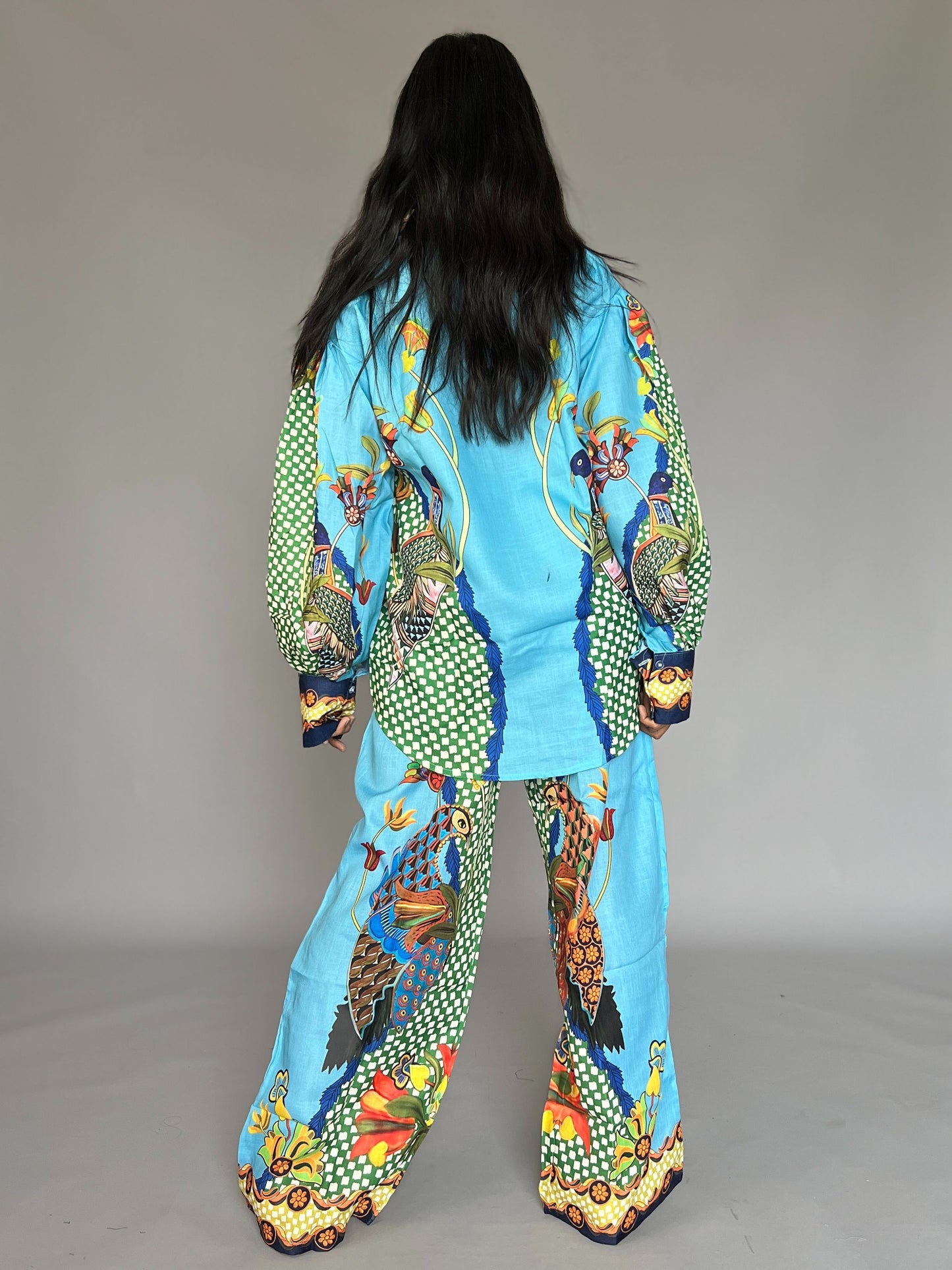 Bird Print 2 Piece Coord Set
