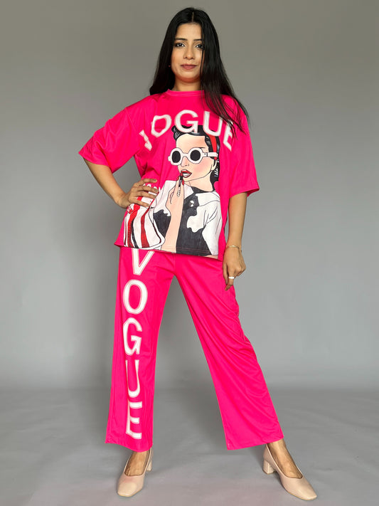 T-shirt Pants Casual, Relaxed Coord set