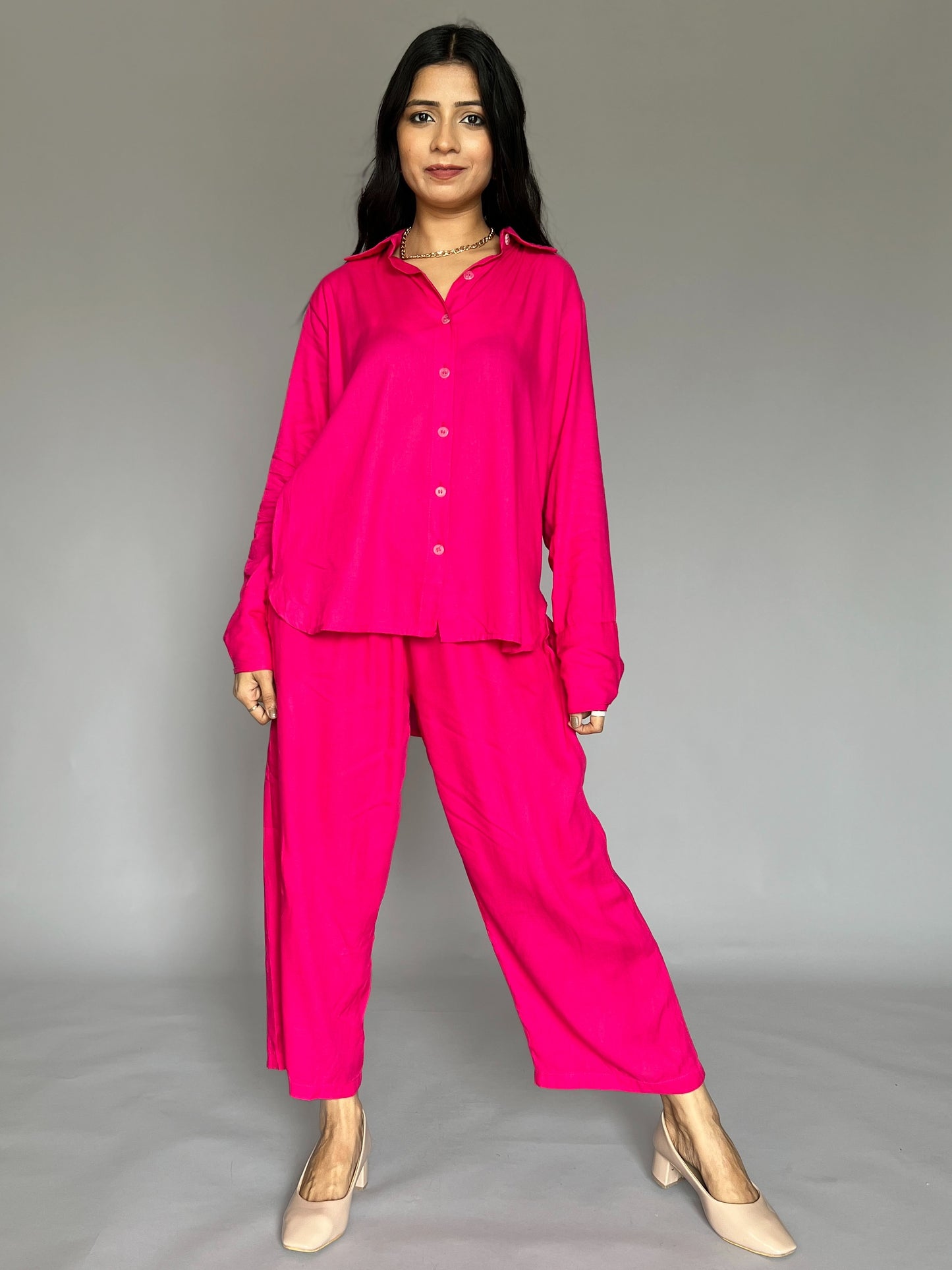 Solid 2 Piece  Coord Set