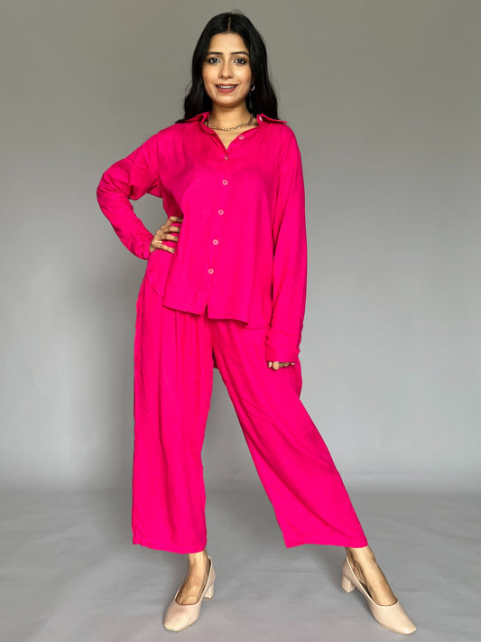 Solid 2 Piece  Coord Set