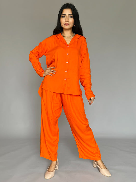 Solid 2 Piece  Coord Set