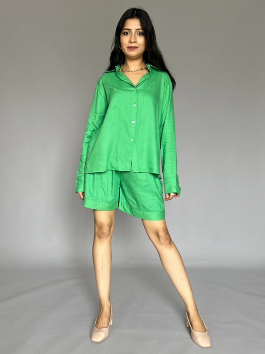 Solid 2 Piece Shorts Coord Set