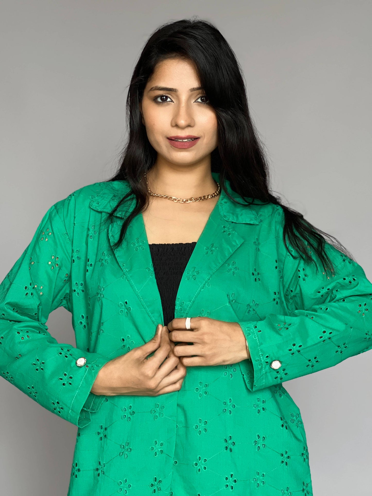 Hakoba  2 Piece Blazer Coord Set