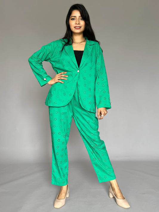 Hakoba  2 Piece Blazer Coord Set